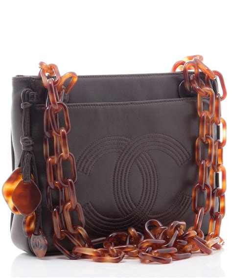 chanel tortoise shell chain tote bag|Chanel Tortoise Shell Chain Flap Bag .